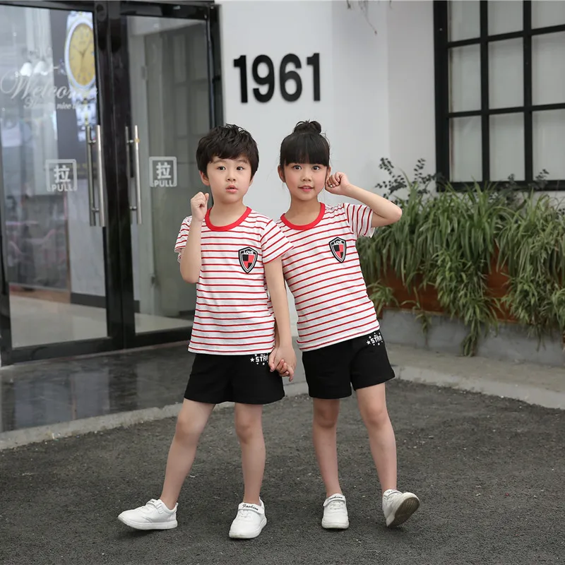 

Children's T-shirts Short Sleeves 100% Cotton Tees Tops for Boys Girls Size 100-150cm Kids Summer Clothing Cartoon Tee Shirt New