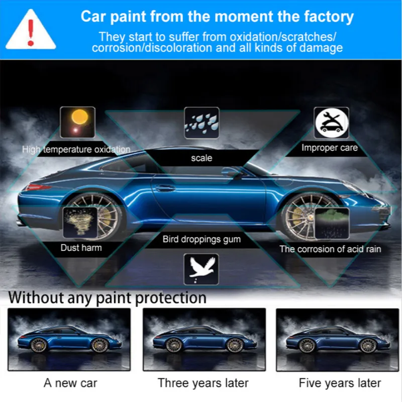 

30ml Car Liquid Ceramic Coat Super Hydrophobic Glass Coating Set Polysiloxane Nano Materials Car Polish Auto Glasscoat 9H TSLM1