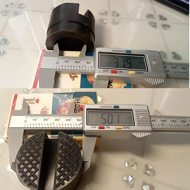 Портативная подставка для автомобильного домкрата резиновые прокладки черная