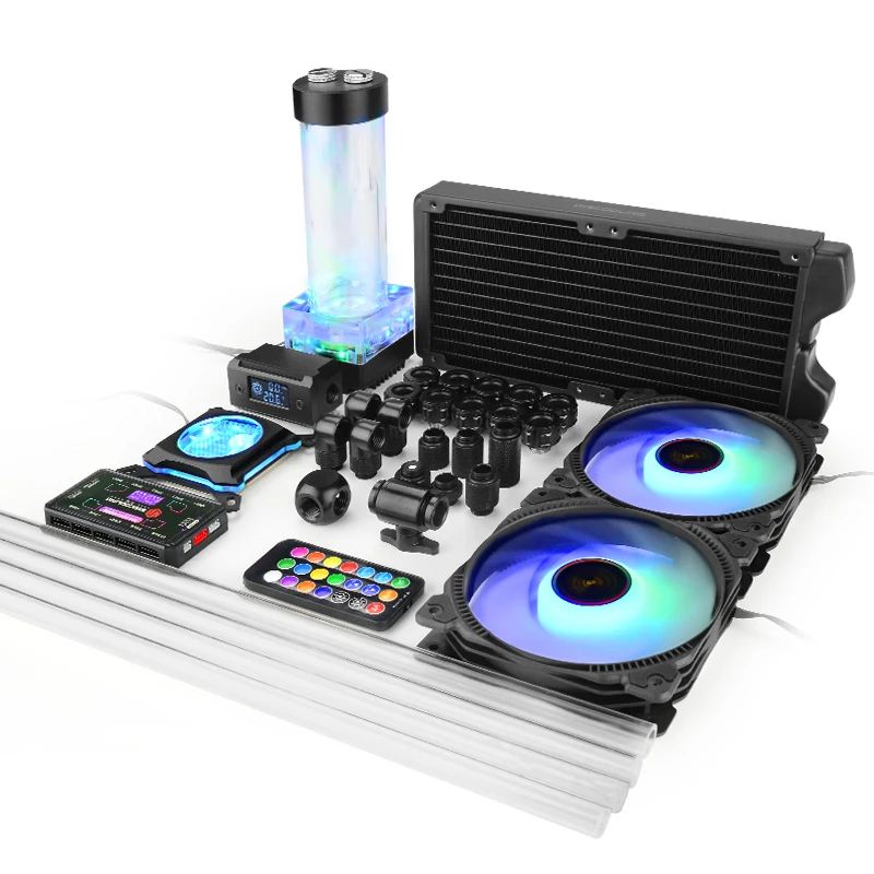 Syssoling черный цвет PETG водяного охлаждения комплект 240 мм медный радиатор RGB