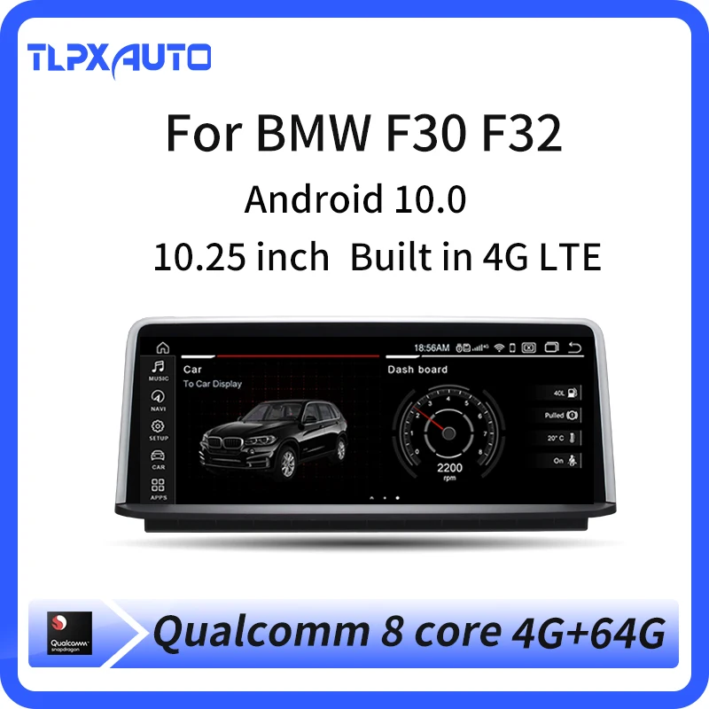 10 25 &quotAndroid 0 Qualcomm Восьмиядерный 4G IPS для BMW СЕРИИ 3 F30 F31 F34 серии 4 F32 F33 F36 GPS навигация