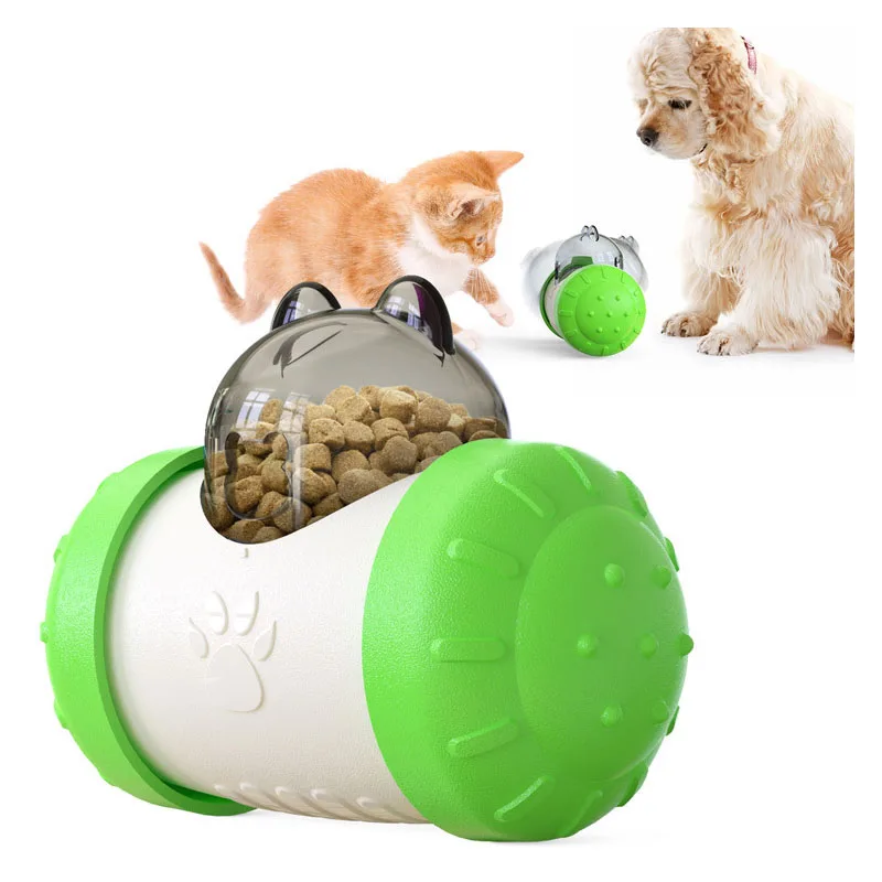 

New Swing Slow Food Leaky Ball Puppy Dog CatFun Toy Tumbler