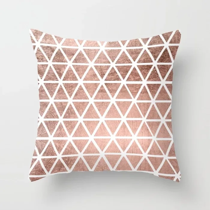 

New Ins Nordic Plant Flower Geometric Pillowcase Home Decor Sofa Throw Pillows Without Core Headrest Pink Party Decorations Gift