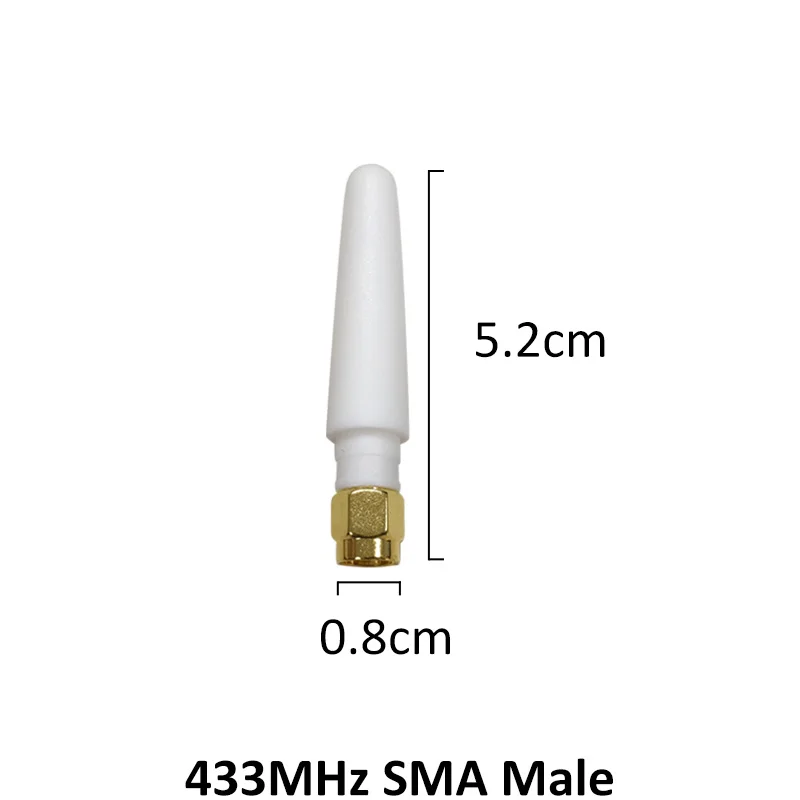 GRANDWISDOM 433mhz antenna 3dbi sma male lora antene pbx iot module lorawan signal receiver antena high gain