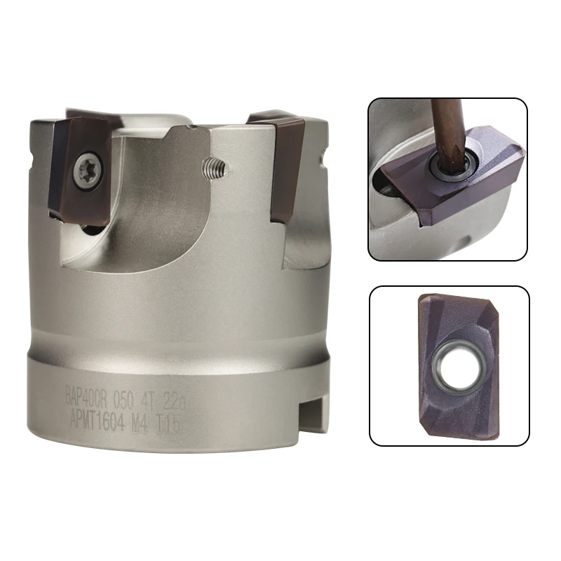 XCAN BAP400R50 22 4T токарный резак с карбидной вставкой APMT 1604 PDER H2 обрабатывающая