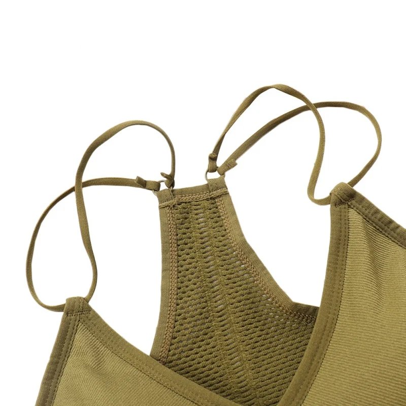 Женское Бесшовное нижнее белье с перекрестными бретелями дышащее спортивный