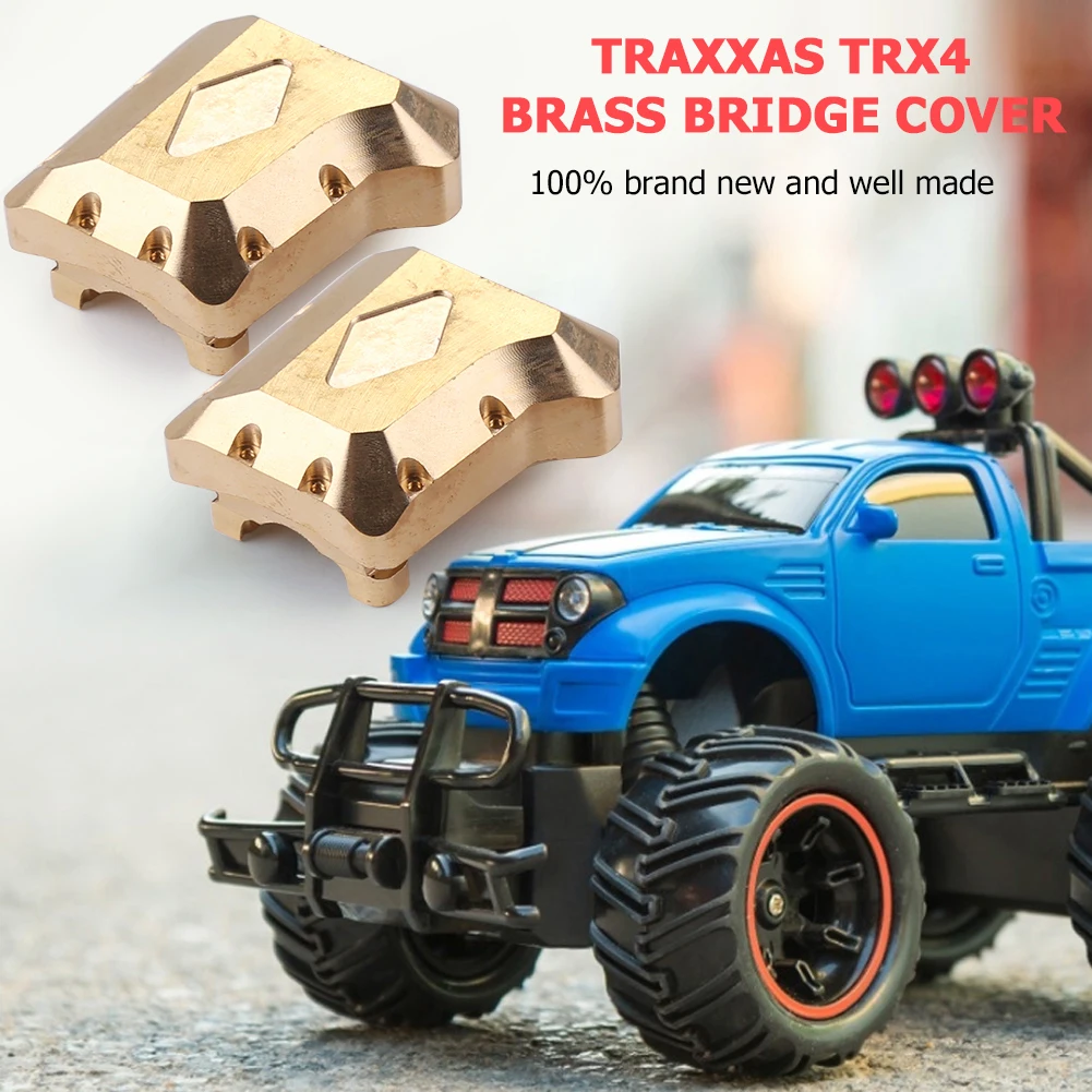

2Pcs Brass Counter Cover Professional Weight Set Diff Cover Accessories for 1/10 RC Crawler Car Toy Instrument