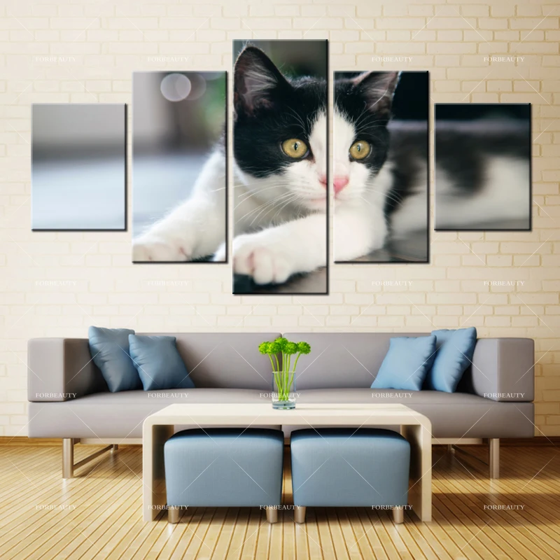 

Forbeauty Canvas Painting Wall Art cat_spotted Spray Printing Waterproof Ink Home Decor