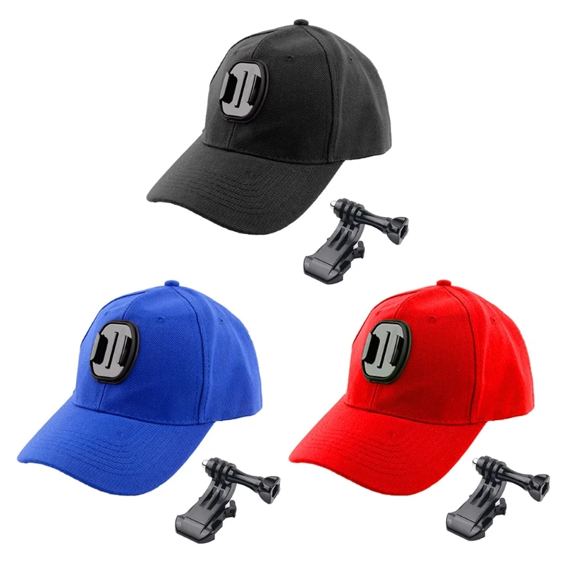 

Camera Expansion Cap Compatible with Gopro8/7/6 Handheld Hat with J-shaped Base Buckle Fixed Adapter Mount Bracket