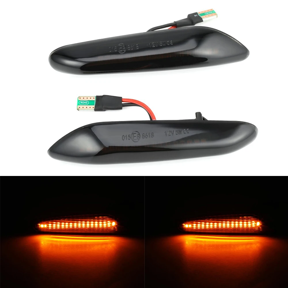 2 шт. 3528 SMD 5 Вт боковой маркер светодиодный указатель поворота потока воды