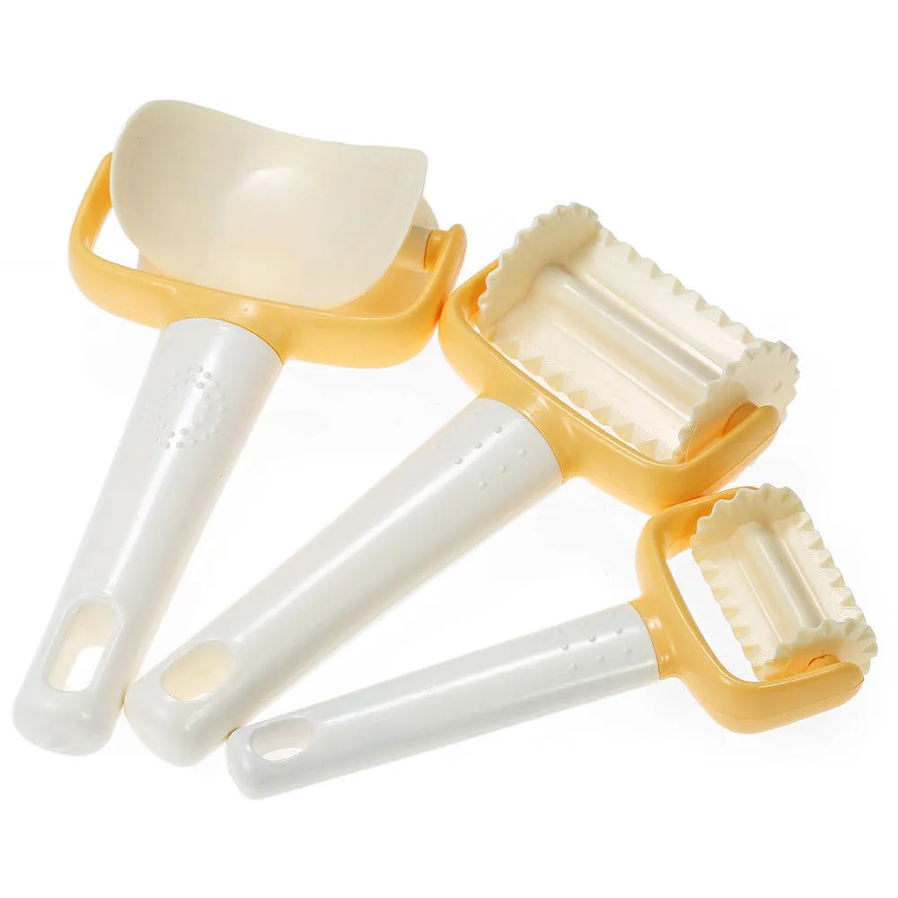 3pcs/set Rolling Cookie Cutters Dough Round/Square Cutter Roller Slices Biscuit Cookies Dumpling baking pastry | Дом и сад