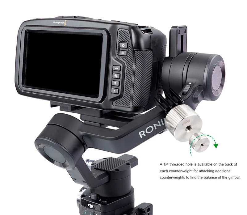 Lanparte Ronin S/SC противовес для DJI, ZhiYUN Crane 2 Gimbal аксессуары для Blackmagic BMPCC 6K 4K
