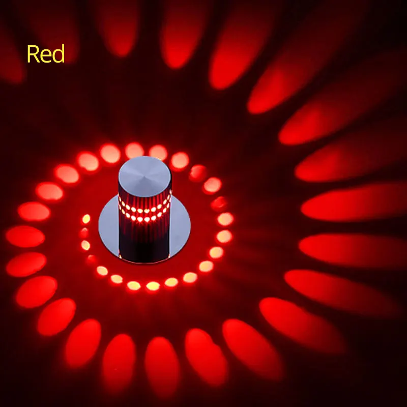 Современный поверхностный монтируемый светодиодный светильник RGB пульт дистанционного управления 3 Вт 6 Вт 9 Вт Настенный светильник передний Балконный светильник лампа для освещения подъезда и коридора встраиваемый светильник - Испускаемый цвет: Red
