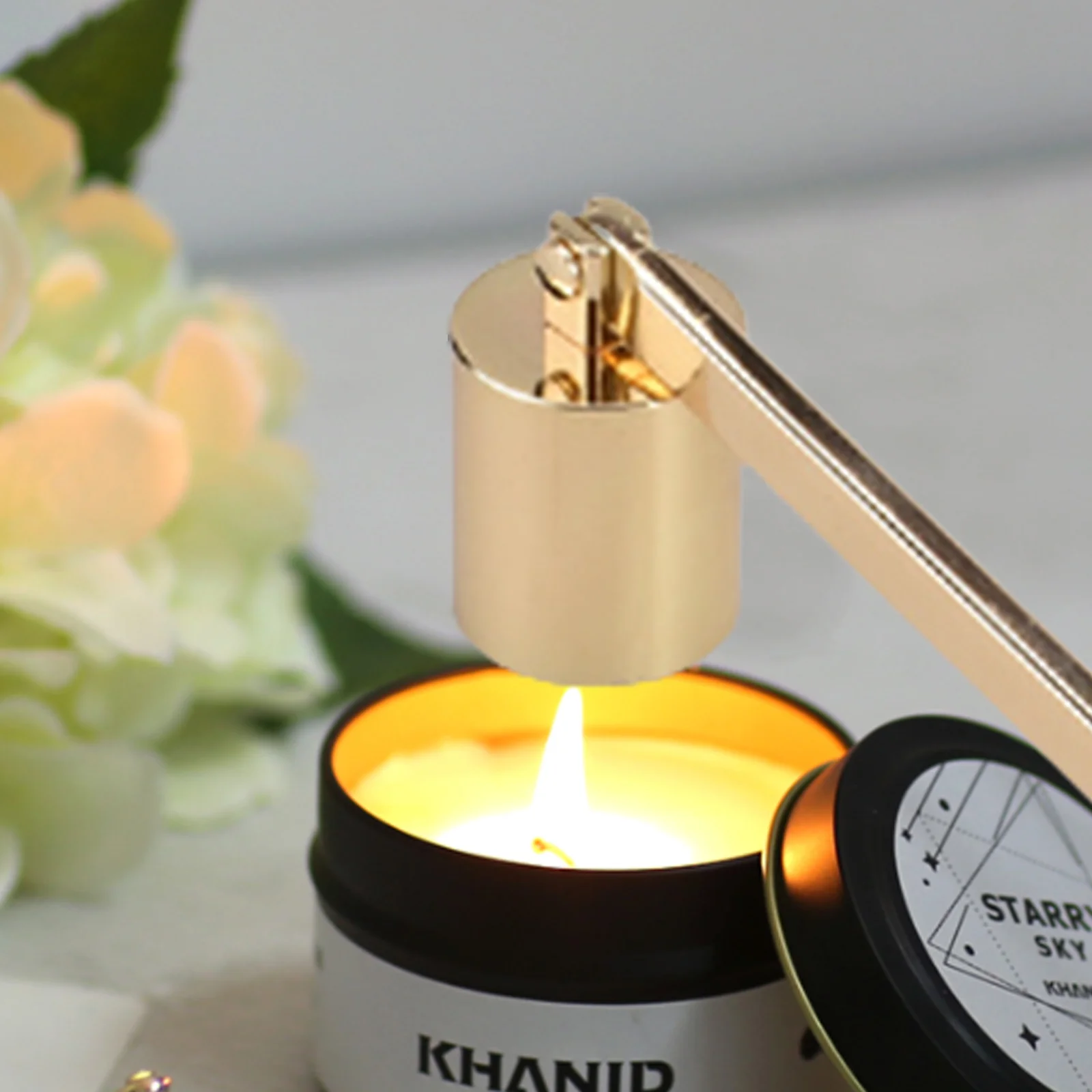 

Stainless Steel Candle Snuffer WickOil Lamp Trim Trimmer Scissor Cutter Tool Hook 16cm Candle Accessories