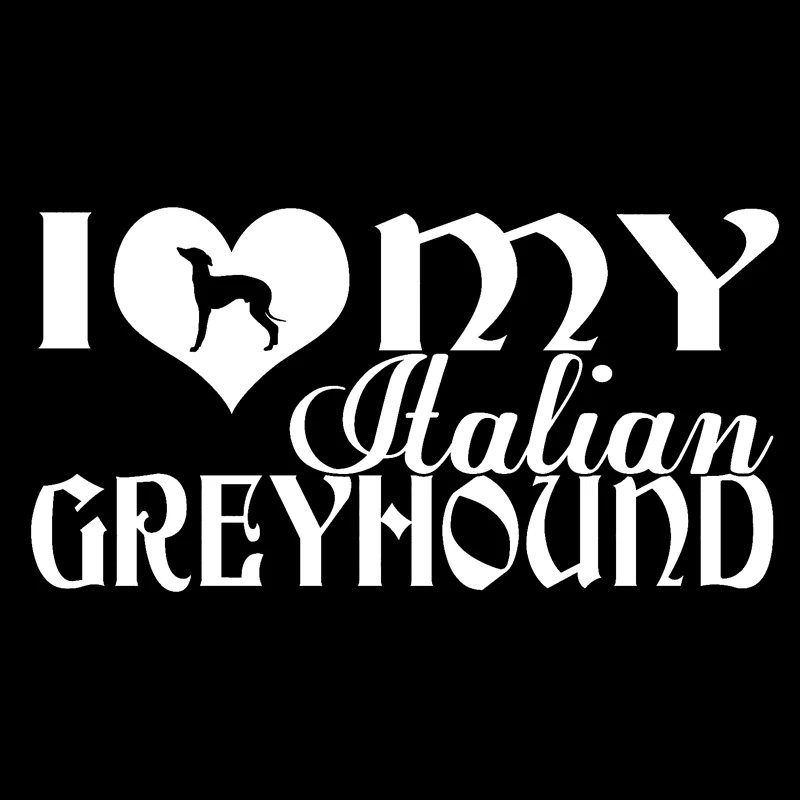 Модные мотоциклетные и автомобильные наклейки Aliauto I Love My итальянский yhound