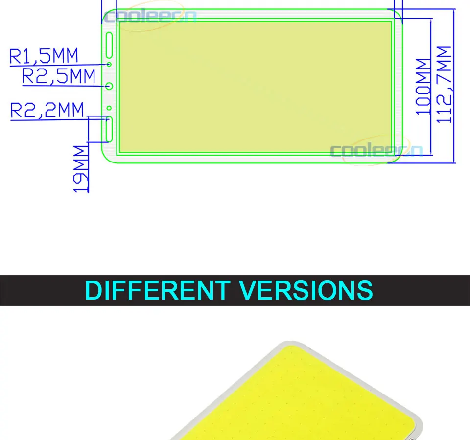 Ultra bright led panel lights 200w cob board lamp with dimmer remote control RC light