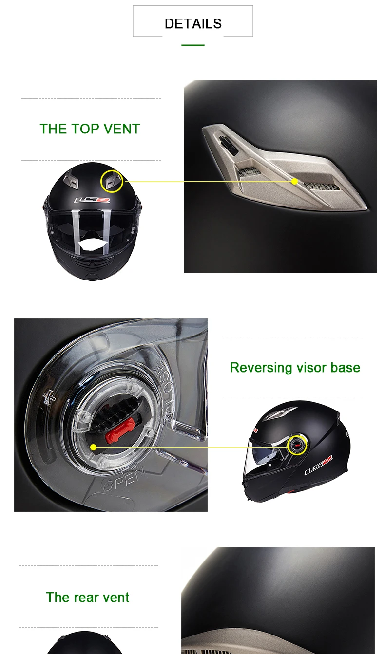 LS2 FF370 moto rcycle шлем двойной объектив Внутренний солнцезащитный козырек шлем moto LS2 откидной модульный гоночный шлем ECE Сертификация