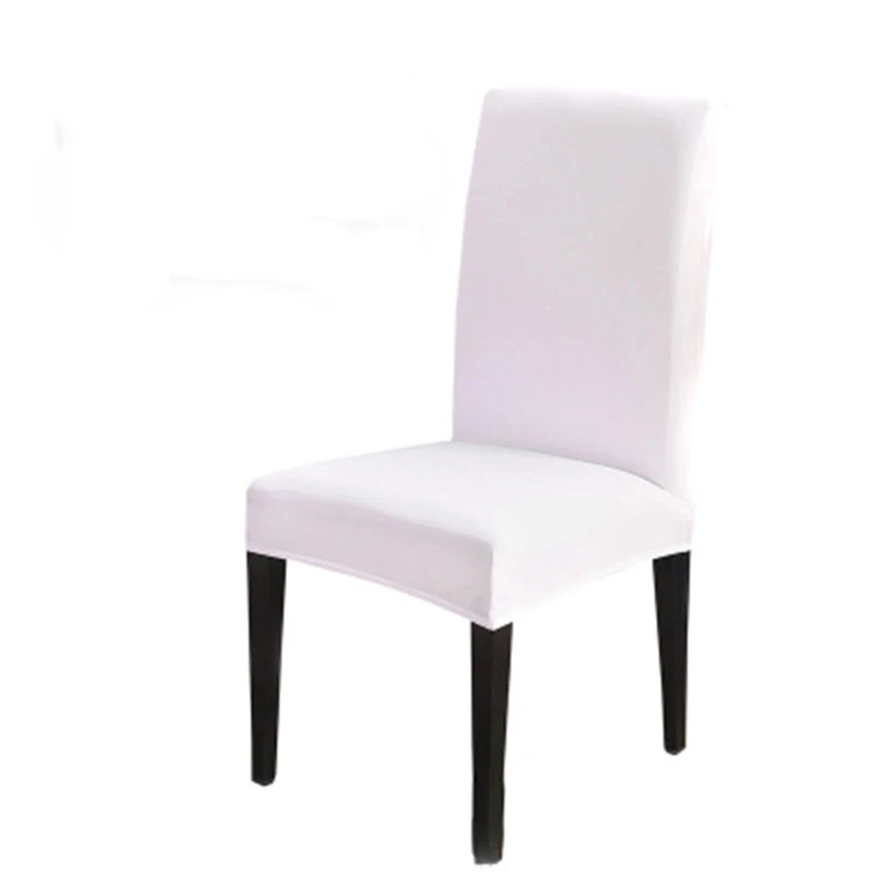 

Anti-dirty Chair Covers Spandex Elastic Chair Cover Solid Color Conjoined Minimalist Hotel Restaurant Home