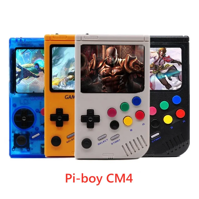 2021 Retro LCL-Pi Boy For Gameboy Video Game Console Raspberry Pi 4B+ 3.5 Inch Screen Handheld Game Player Built-in 10000 Games
