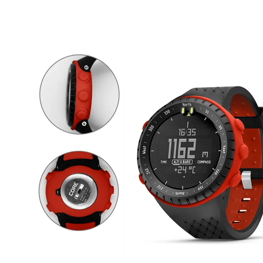 Силиконовый ремешок FIFATA + чехол из ТПУ для Suunto Core 2 в 1 смарт-часов аксессуары