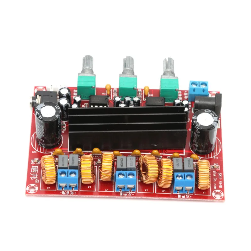 KYYSLB 2 1 канальный цифровой сабвуфер аудио усилитель плата TPA3116D2 DC12V 24V 2*50 Вт + 100