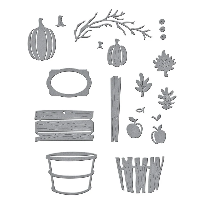 

Добро пожаловать, Осенние штампы, тыква, корзина, ветка, металлические Вырубные штампы для рукоделия, тиснение, карточка, фотография, новинк...