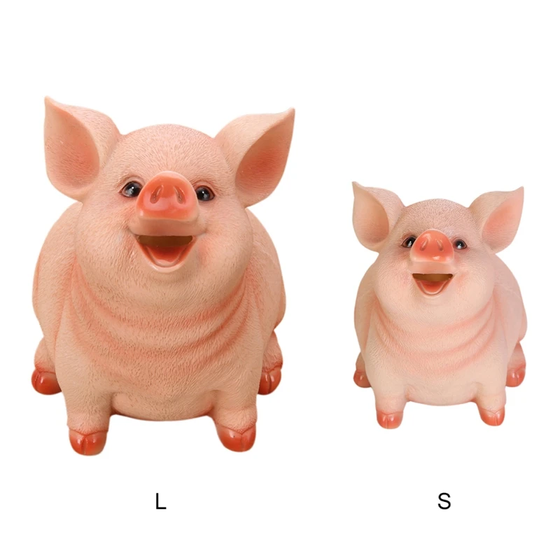 

Resin Piggy Bank Child Piggy Bank Cute Pig Piggy Bank Household Decoration Craft For Bedroom