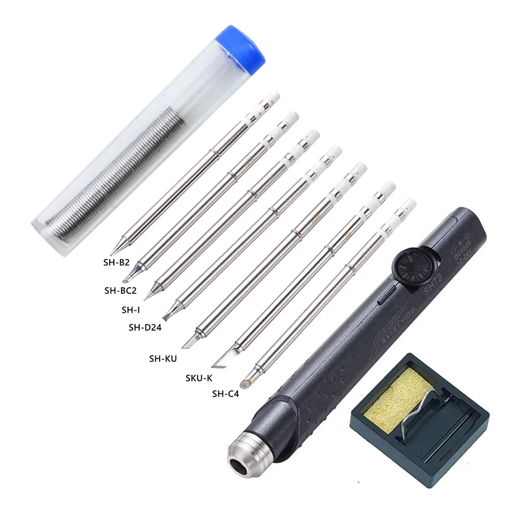 

SH-B2/BC2/C4/D24/I/K/KU 12-24V 65W Mini Electric Soldering Iron 220-400 â„ƒ Constant Temperature Adjustable Welding Repair Tools