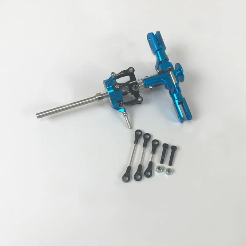 

1Set 450 V3 Sport Main Rotor Wing Head Assembly without Aileron CNC Aluminum Alloy Accessories for RC Helicopter Spare Parts