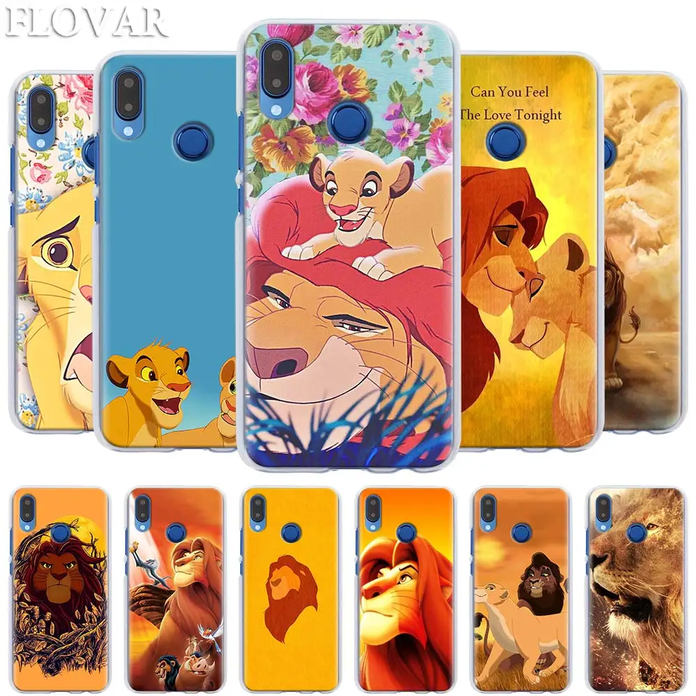 Чехлы для телефонов Lion King Simba для huawei Y5 Y6 Y7 Y9 Honor 20 Lite 8X 9X Pro View 20 жесткий чехол