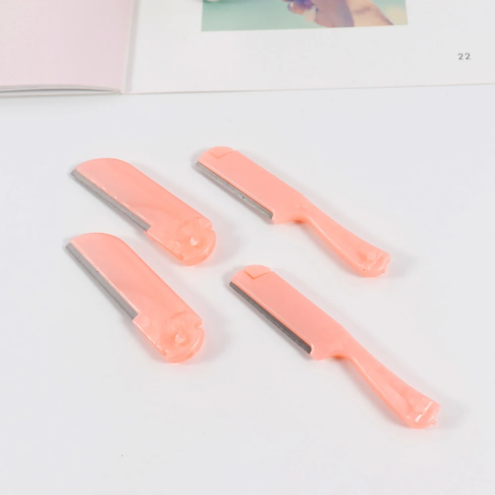 

Eyebrow Trimmer Razor with 3 Replacement Blades Portable Women's Shaver Eyebrow Epilator Facial Hair Remover Makeup Set Tools