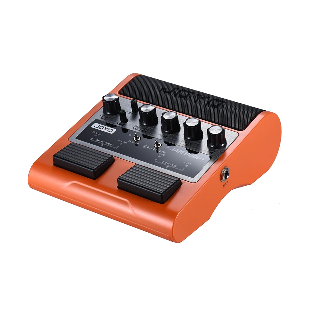 JOYO JAM BUDDY портативный Перезаряжаемый Bluetooth 4,0 двухканальный 2*4 Вт Педальный Стиль Гитарный Усилитель колонка с усилителем с задержкой