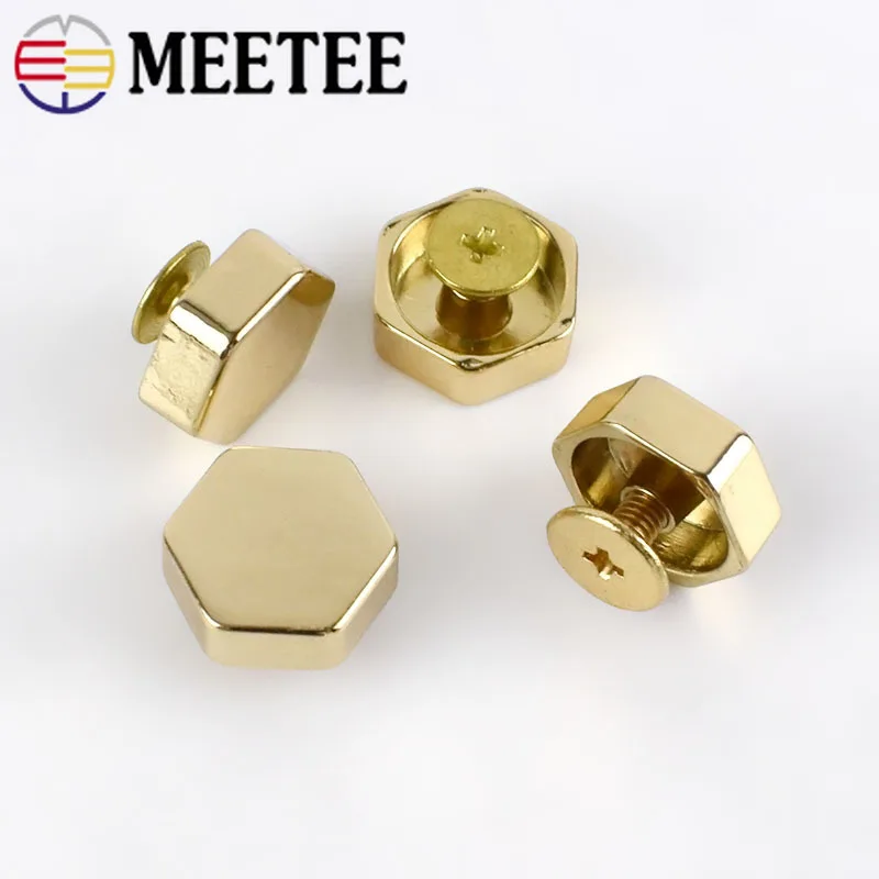 20Pcs Rivet Screw For Bags Hardware Handbag Decorative Studs Button Nails Metal Buckles Snap Hook Leather Craft KY980|Пряжки и крючки| |