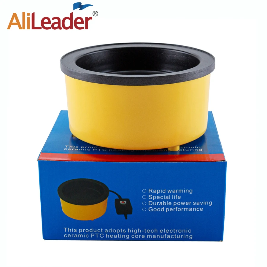Alileader Best Quality Hot Glue Pot With 50G Free Melting Keratin Beads High Temp For Fusion Hair Extension Repair Tools |