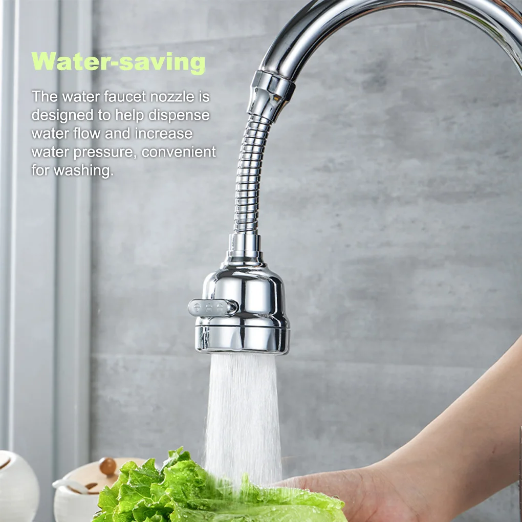 

360 Degree Rotating Diffuser Faucet Nozzle For Mixer Tap 3 Modes Pressurized Splash Water Saving Aerator Kitchen Aerator Bubbler