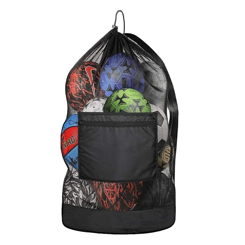 

2021 New Mesh Beach Bag Sand-Away Drawstring Beach Backpack Toy Storage with Straps