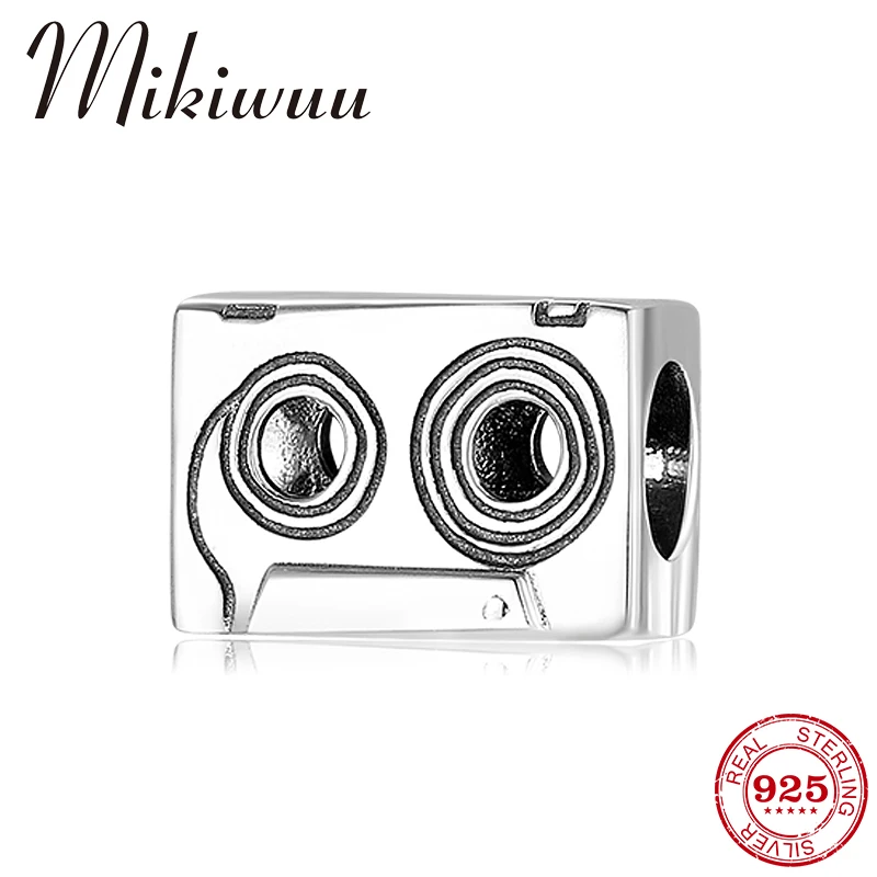 Подлинное серебро 925 пробы магнитная лента изящные подвески бусины аксессуары