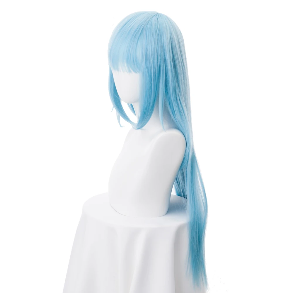 В этот раз я перевоплотился в слизи косплей парик Rimuru Tempest 70 см длинные прямые