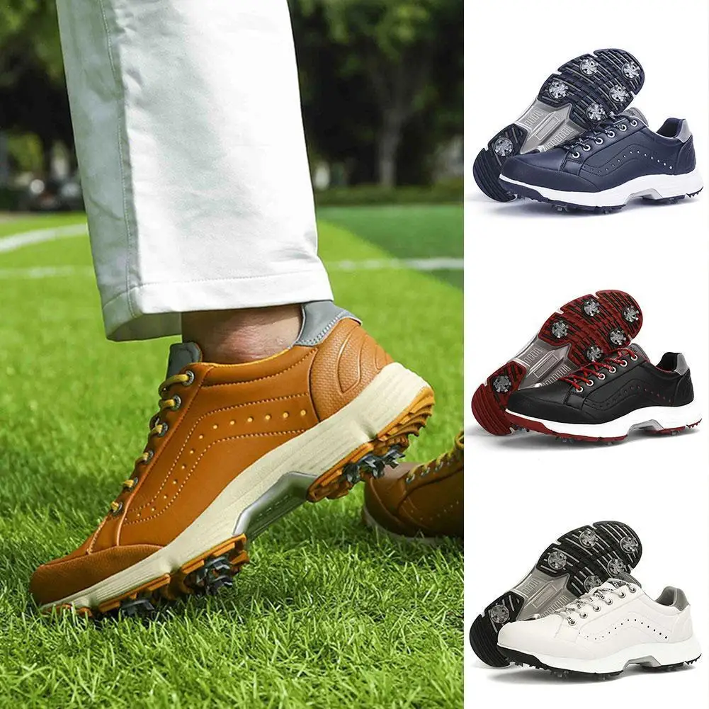 

Мужская Профессиональная обувь для гольфа, водонепроницаемая обувь для гольфа, нескользящая спортивная обувь для тренировок, большие Вспо...