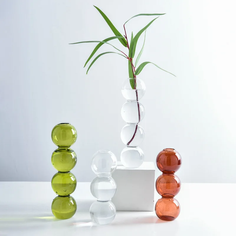 

Home Decoration Glass Vase Flower Arrangement Stained
