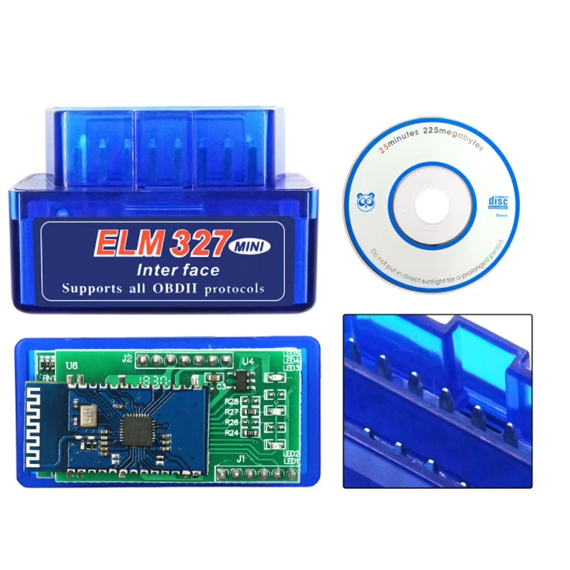 Автомобильный мини-сканер ELM327 OBD2 V1.5 PIC18F25k80 Bluetooth автомобильный тестер