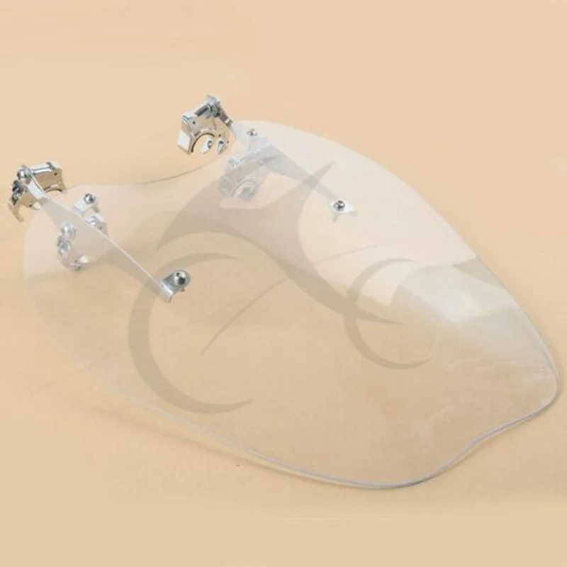 Мотоциклетный 19 &quotпрозрачный ветровой экран 39 мм быстросъемные зажимы для