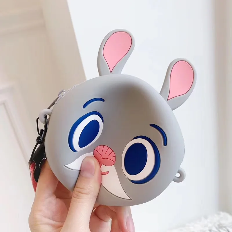 Кролик Джуди из зверополиса Hopps силиконовый кошелек для монет каваи клатч