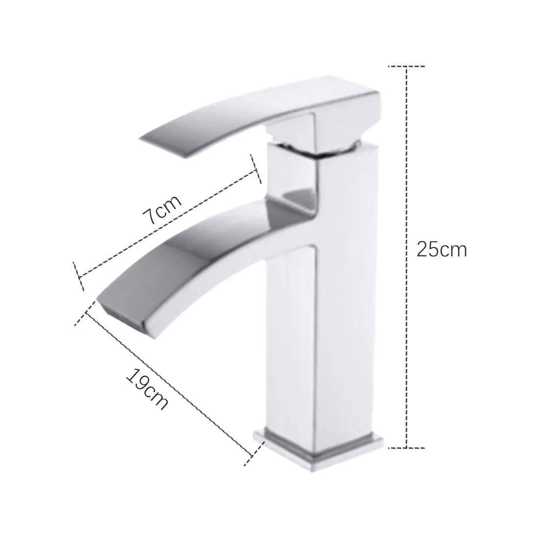 1 шт. хромированный смеситель для раковины из нержавеющей стали аксессуары