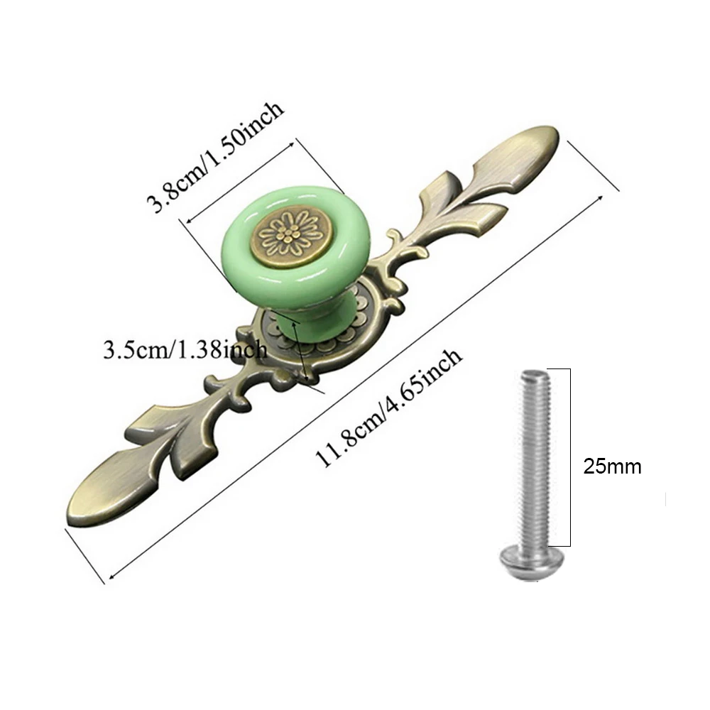 Винтажные мебельные ручки керамические для шкафа и дверного выдвижная ручка