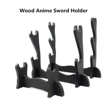 Wooden Anime Sword Holder Toys Game Plastic Knife Display Stand Action Figure Arts Kids Toys For Children Gifts Decoration Youth