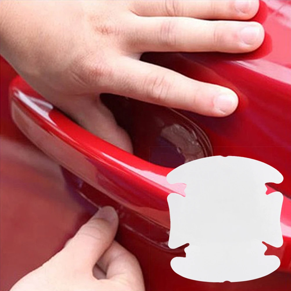 

5 Pcs Car Door Handle Stickers Car Sticker Protection Protector Film Scratches Resistant Cover