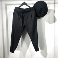 men nine minutes turnip pants spring and summer new pure color slim casual pants youth fashion trend small foot pants