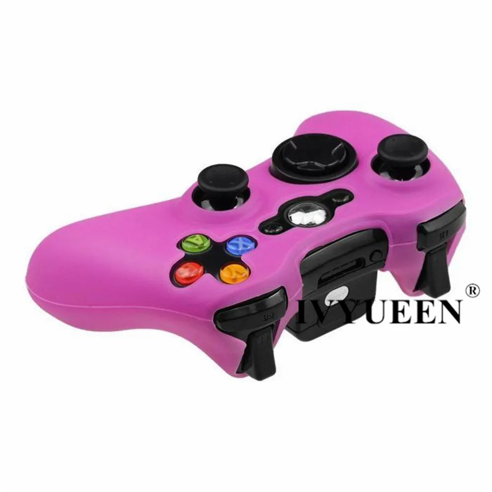 IVYUEEN 20 цветов мягкий силиконовый защитный чехол для microsoft Xbox 360 проводной/беспроводной контроллер аналоговые палочки крышки