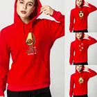 Женская толстовка с капюшоном и принтом авокадо, Осень-зима